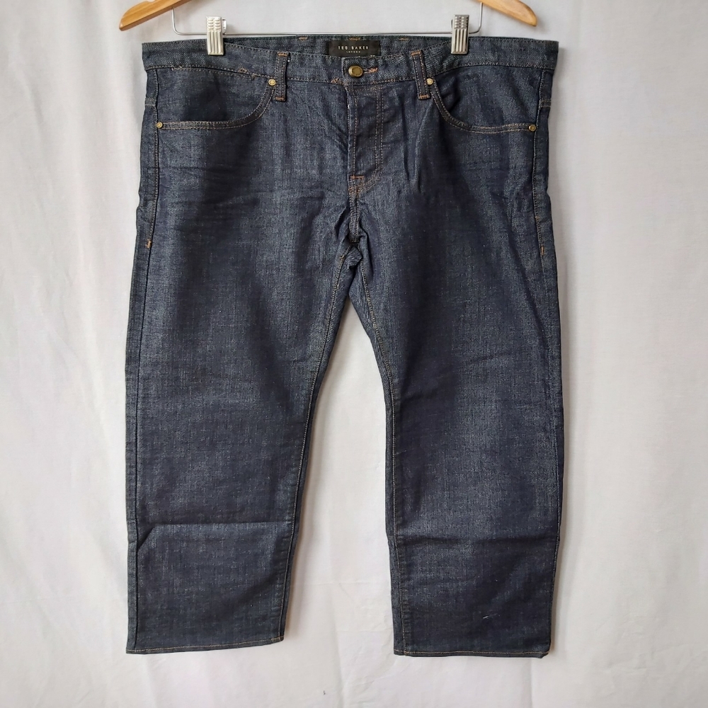 TED BAKER MENS JEANS 32l Dark Wash